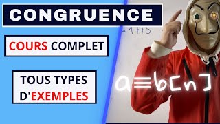 DIVISIBILITE DIVISION EUCLIDIENNE CONGRUENCE  COURS COMPLET ET EXEMPLES [upl. by Zilada]