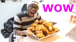 Eating 100 Pieces Of KFC Chicken [upl. by Darda]