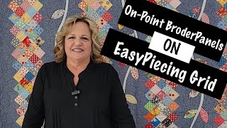 OnPoint Row Quilt with EasyPiecing Grid [upl. by Allehs]