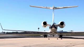 Northeastern Aviation Gulfstream G500 Takeoff at Chester County Airport [upl. by Bred]