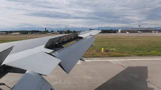 Landing at Bishkek Manas Airport Kyrgyzstan [upl. by Leima474]