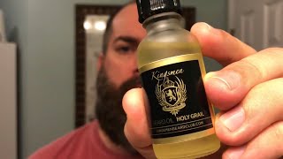 Kingsmen Holy Grail Beard Oil Review [upl. by Noyk]