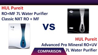 ✅ HUL Pureit ROMF 7L VS Advanced Pro Mineral ROUV 7L Water Purifier [upl. by Aihsein490]