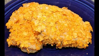 Baked CheezIt Crusted Pork Chops  Recipe [upl. by Kroy]