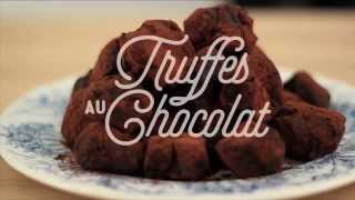 Recette des truffes au chocolat facile à réaliser à la maison  CuisineAZ [upl. by Comptom]