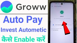 How to enable autopay in groww app  groww app me autopay kaise enable kare  mutule fund autopay [upl. by Zoila97]