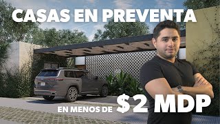 CASAS DE MENOS DE 2 MILLONES DE PESOS  AL NORTE DE MÉRIDA  CONKAL YUCATÁN [upl. by Chaudoin]