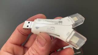 SD Card Reader iPhone Lightning USB C Type C Card Reader Support SD TF Card Review [upl. by Chrotoem]