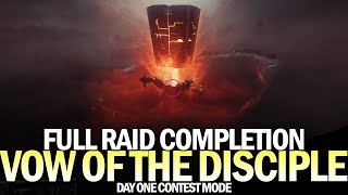 Vow of the Disciple  Full Raid Completion Day One Contest Mode Destiny 2 [upl. by Singhal]