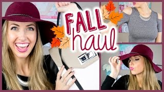 🍂 FALL 2014 Haul amp Tryon  Forever 21 MAC Target Express [upl. by Bilac]