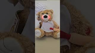 Chantilly Lane Musical Chef Teddy Bear quotSugar Bearquot 12quot Marshmallow World Singing Christmas Plush [upl. by Sinne]