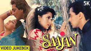 All Saajan Movie Songs in Stunning 5K  Madhuri Salman amp Sanjay Dutts Epic Soundtrack  90s Hit [upl. by Elleral149]