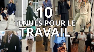 10 idées de tenues pour le travail  Chic et élégante [upl. by Sudaorb294]