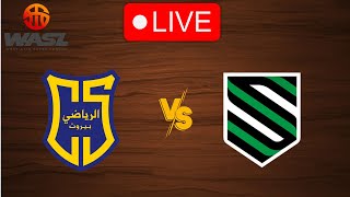 🔴 Live AlRiyadi vs Sagesse Al Hekmeh Beirut  West Asia Super League 20232024  Live Play by Play [upl. by Zednanref]