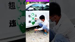 A Boy paint art on his boss car 🤩 Gadgets Smart Appliances Kitchen Utensils Home Inventions [upl. by Shawnee]