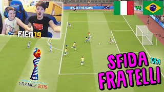 ITALIA vs BRASILE  MONDIALI di CALCIO FEMMINILE  Fifa 19 [upl. by Jemina]