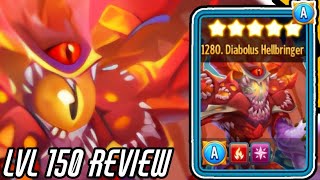 DIABOLUS HELLBRINGER RANK 5 REVIEW INSANE ANCESTOR  MONSTER LEGENDS [upl. by Alisia]