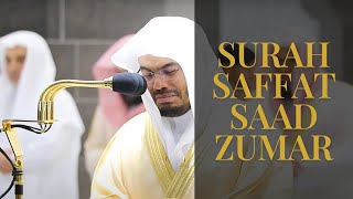 EMOTIONAL RECITATION  Amazing Recitation of Surah Saffat Saad amp Zumar  Sheikh Yasser alDosari [upl. by Sissel]