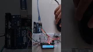 Vehicle Speed Detector Using Ultrasonic Sensor arduino [upl. by Simdars]