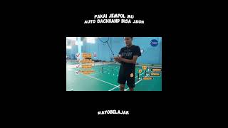 CUKUP PAKAI JEMPOL BACKHAND AUTO JAUH backhand backhandchallenge backhandsmash taufikhidayat [upl. by Genet]