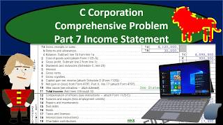 C Corporation Comprehensive Problem Part 7 Income Statement Comp 7 [upl. by Andria]