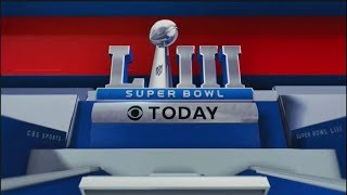 CBS Super Bowl 53 Today 2019 NE vs LAR [upl. by Eenat802]