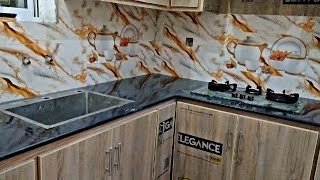 how to install drop in kitchen sink on granite countertop  kitchen granite sink cutting [upl. by Onileba]