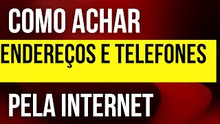 Como Localizar Endereço e Telefones de uma Pessoa I Consultas pelo CPF placa nome etc [upl. by Oech155]