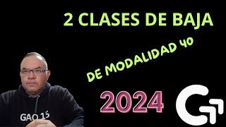 GAC14  CLASES DE BAJA EN MODALIDAD 40 QUE NO TE MIENTAN [upl. by Eilahs]