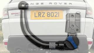 Range Rover Sport L494 2013 Detachable Swan Neck Towbar  Steinhof L117 [upl. by Nylime]