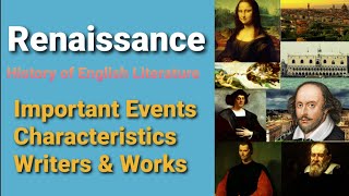 Renaissance Period  Characteristics  Writers amp Works  History of English Literature [upl. by Delamare]