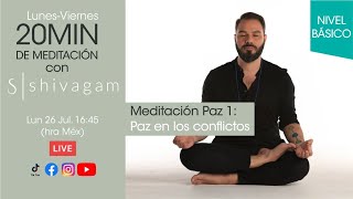 Medita con Shivagam Paz en los conflictos En vivo LunVier [upl. by Paco]