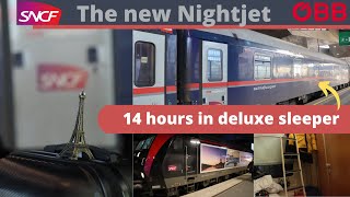 Nightjet Paris to Vienna  14 h in a double deluxe sleeper  ÖBB  SNCF night train NJ 468 NJ 469 [upl. by Aivata]