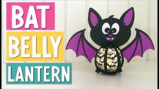 Cricut DIY Bat Belly Lantern  FREE SVG 🦇 [upl. by Farhsa]