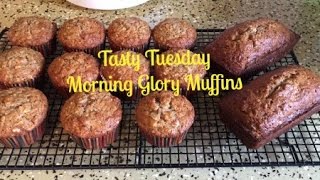 Tasty Tuesday  Morning Glory Muffins [upl. by Heyman187]