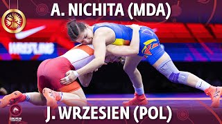 Anastasia Nichita MDA vs Jowita Maria Wrzesien POL  Final  European Championships 2022 [upl. by Eical]