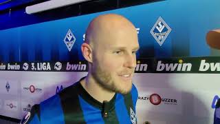 3 Liga  24 Spieltag  SV Waldhof  SC Preußen Münster  Interviews [upl. by Ecire]