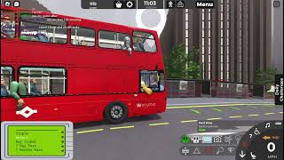 Croydon TR3 Tram Replacement Half route visual WTheAmazingBusSpotterOfficial TheRealBritishGamer [upl. by Darnall]