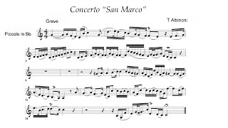 Tomaso Albinoni Concerto San Marco Roderick MacDonald trumpet I [upl. by Gessner]