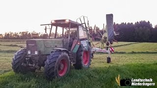 1 Schnitt 2016 ► Schwaden ► Fendt 309 LSA  Claas Liner 1550 GoPro [upl. by Aihtela]