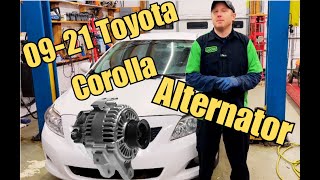 0921 Toyota Corolla Alternator Replacement [upl. by Rem634]