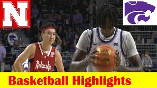 Nebraska vs Kansas State Basketball Game Highlights 12 17 2023 [upl. by Dahc729]