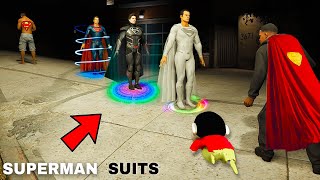 Shin Chan amp Franklin Stealing The Most Powerful Super Man Suits amp Got All Super Powers Gta in Telugu [upl. by Oriana]