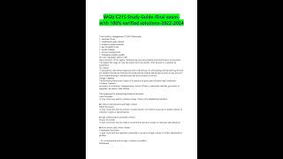 Wgu C215 Study Guide Final Exam With 100 Verified Solutions 2023 2024 [upl. by Gottfried]