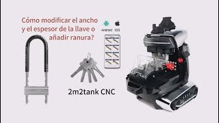 2M2 TANK2 PRO Modify key width thickness or add key slots Spanish [upl. by Sitra996]