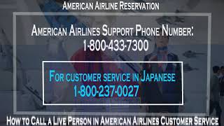 How to Call a Live Person in American Airlines for Reservation and Customer Services [upl. by Betsy]