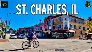 St Charles Illinois Historic Downtown Walking Tour 4K [upl. by Campagna244]