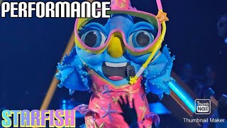 Starfish Performs quotMaterial Girlquot By Madonna  Masked Singer  S11 E1 [upl. by Aihsat]