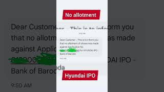 Hyundai IPO not allotted hyundai ipoheprabhu [upl. by Llednew]