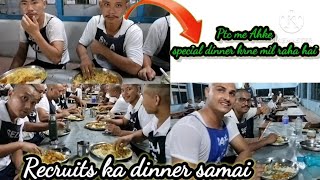 Arunachal Pradesh police trainees  Recruits life  Dinner  PTC Banderdewa  police training [upl. by Akimehs]